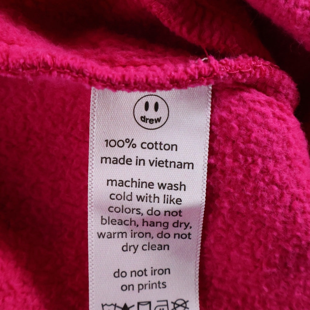 drew house(ドリューハウス) フロントロゴプリント コットン スウェットパンツ ピンク