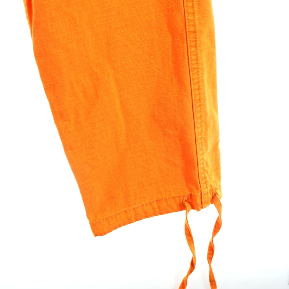 drew house(ドリューハウス) LOGO MASCOT マスコット刺繍 コットン カーゴパンツ オレンジ