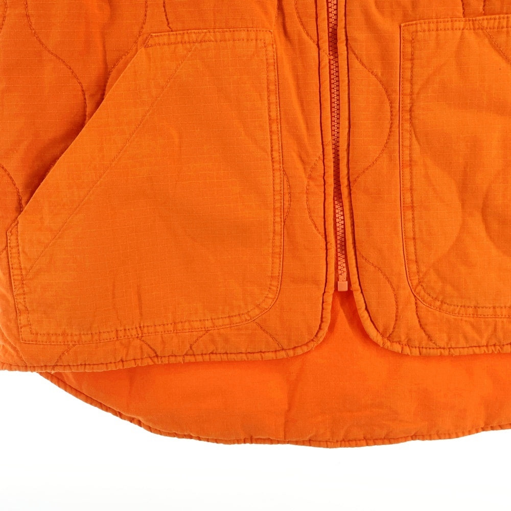 drew house(ドリューハウス) LOGO MASCOT ロゴマスコット刺繍 コットン ベスト オレンジ