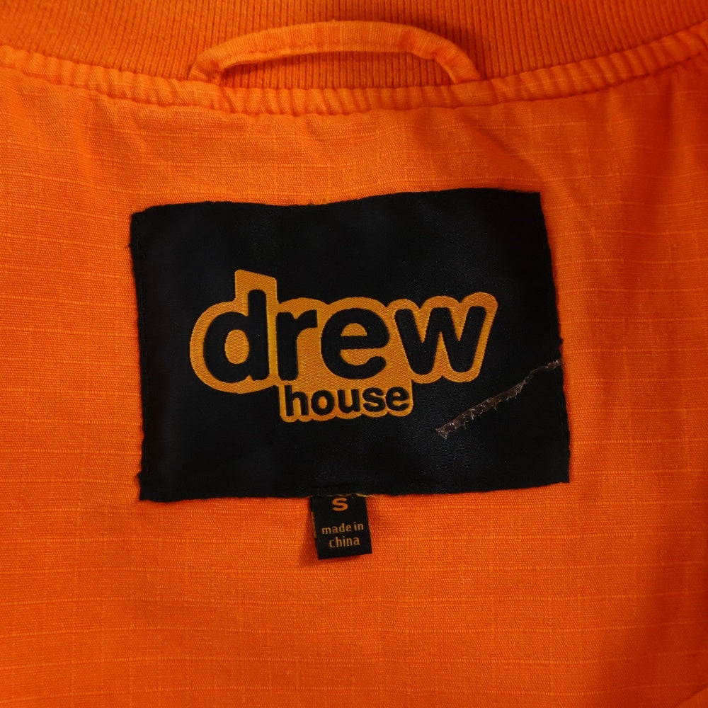 drew house(ドリューハウス) LOGO MASCOT ロゴマスコット刺繍 コットン ベスト オレンジ