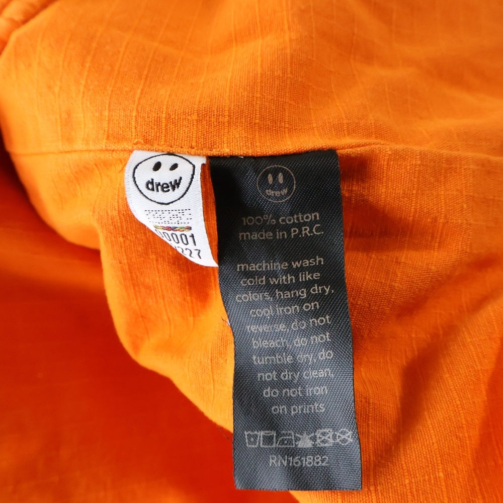 drew house(ドリューハウス) LOGO MASCOT ロゴマスコット刺繍 コットン ベスト オレンジ