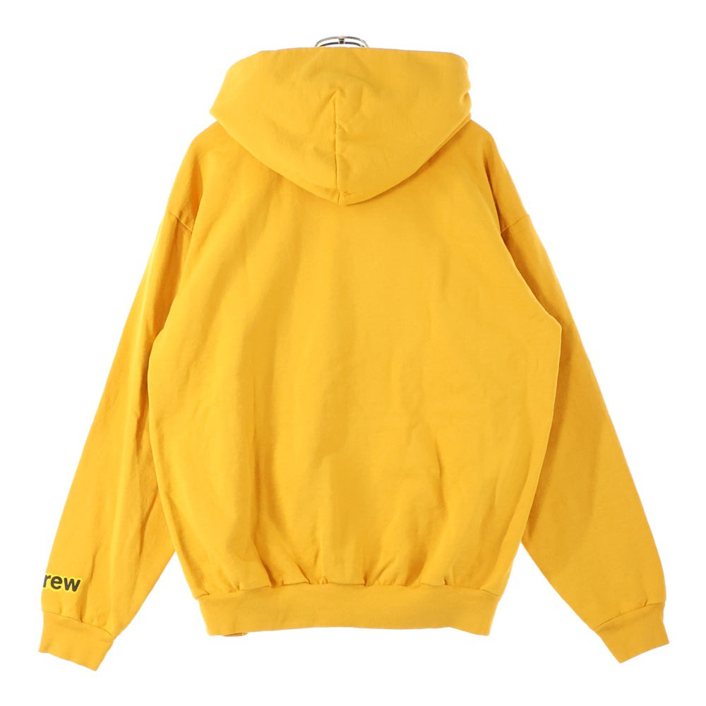 drew house(ドリューハウス) FRONT LOGO MASCOT HOODIE フロントロゴプリントプルオーバースウェットパーカー フーディー イエロー