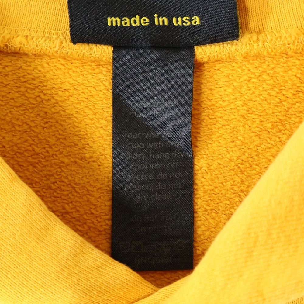 drew house(ドリューハウス) FRONT LOGO MASCOT HOODIE フロントロゴプリントプルオーバースウェットパーカー フーディー イエロー