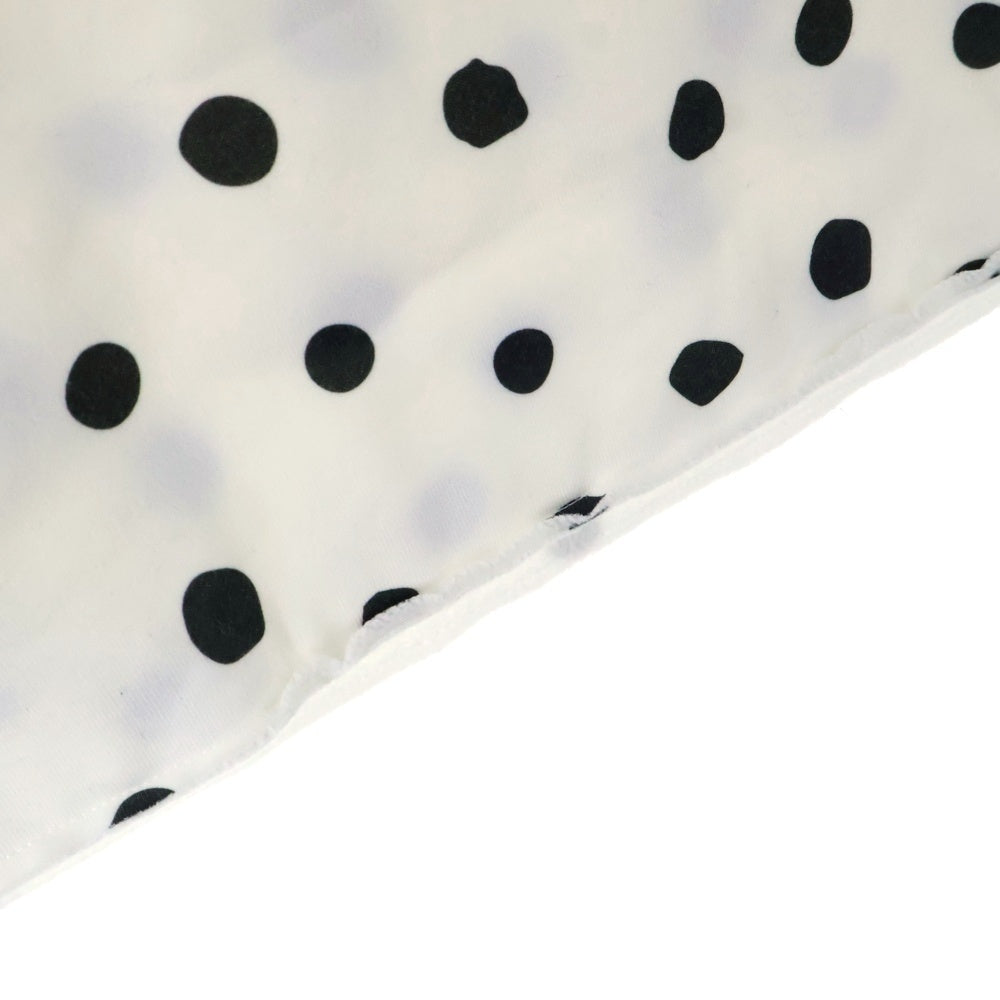 drew house(ドリューハウス) FRONT LOGO MASCOT POLKA DOTS HOODIE フロントロゴプリントプルオーバースウェットパーカー フーディー ホワイト/ブラック