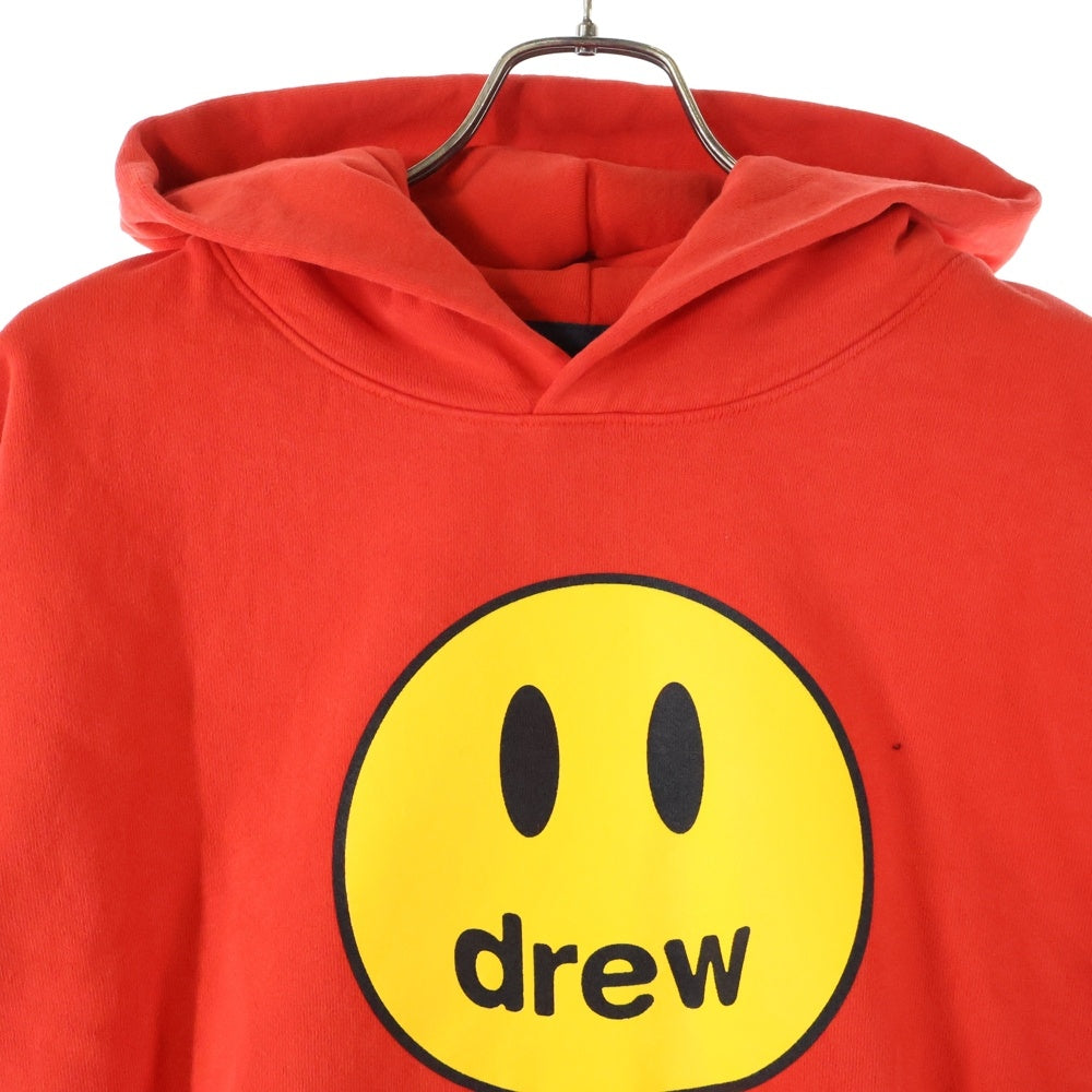drew house(ドリューハウス) FRONT LOGO MASCOT HOODIE フロントロゴプリントプルオーバースウェットパーカー フーディー レッド