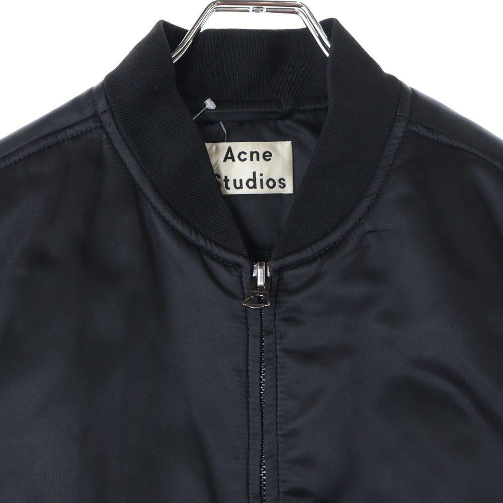 Acne Studios(アクネ ストゥディオズ) MYLON MATT PAW17 ジップアップ ナイロン ジャケット ブラック