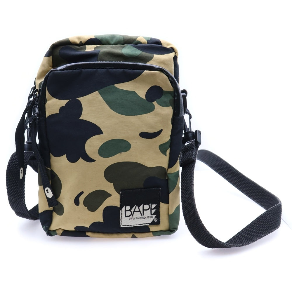 A BATHING APE(アベイシングエイプ) ファーストカモ ナイロン ショルダーバッグ マルチカラー