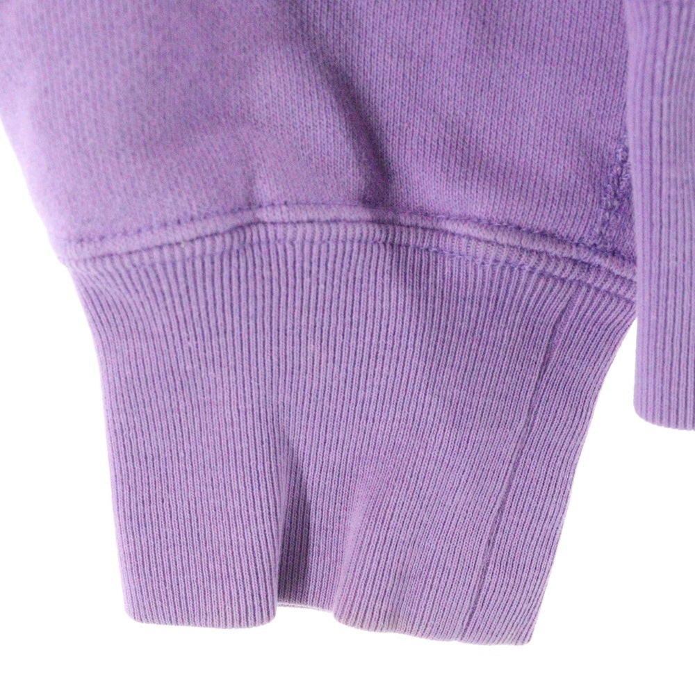 A BATHING APE(アベイシングエイプ) フェルトロゴワッペン付 ジップアップ パーカー パープル レディース