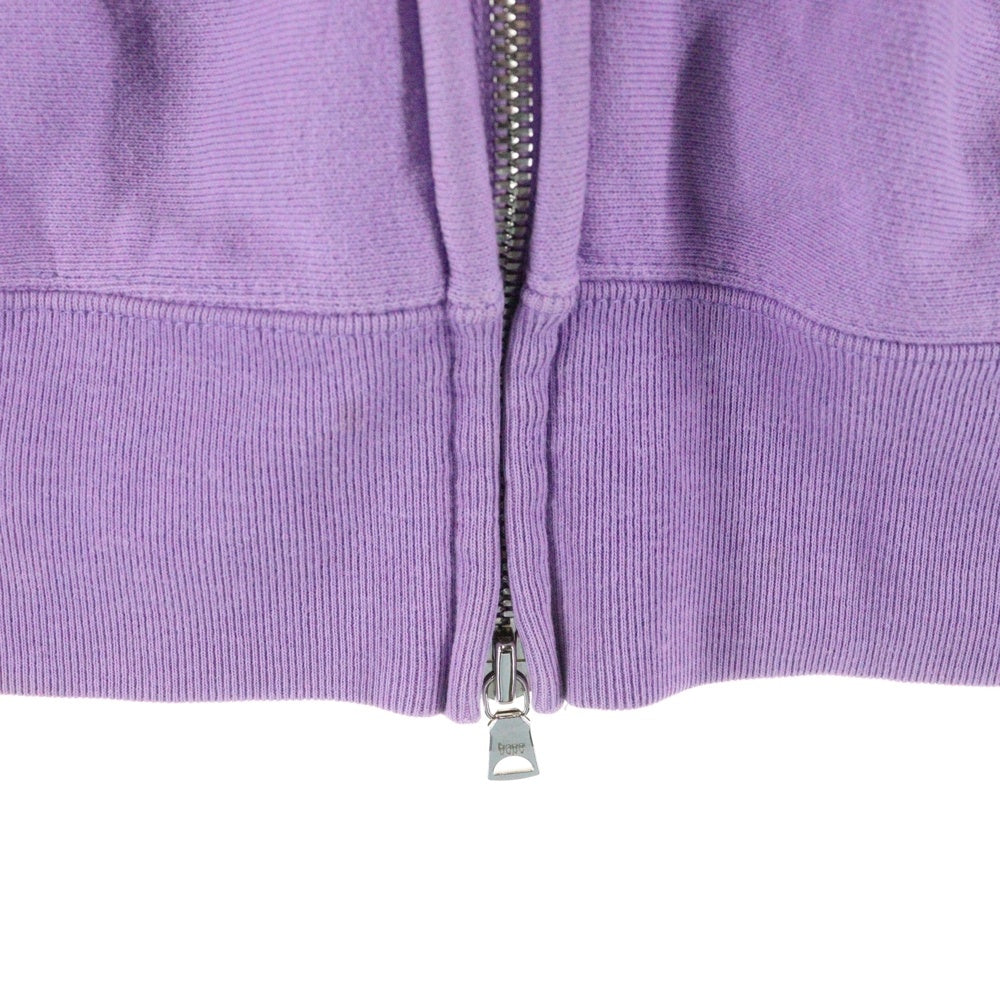 A BATHING APE(アベイシングエイプ) フェルトロゴワッペン付 ジップアップ パーカー パープル レディース