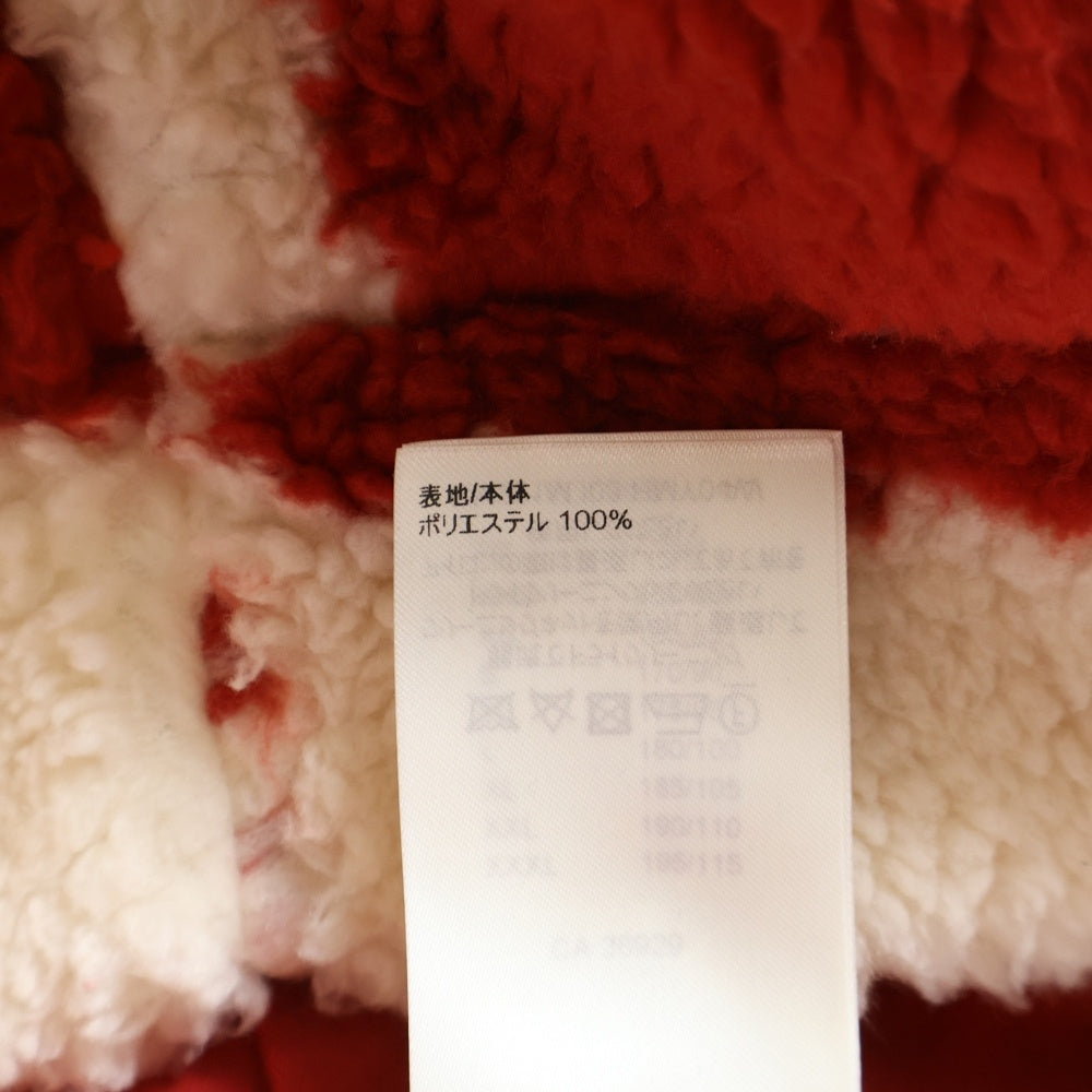 LOUIS VUITTON(ルイヴィトン) 22AW ×NIGO Damier Fleece Jacket ニゴ ダミエ ボアフリースジャケット レッド/ホワイト RM221M I03 HMY04W