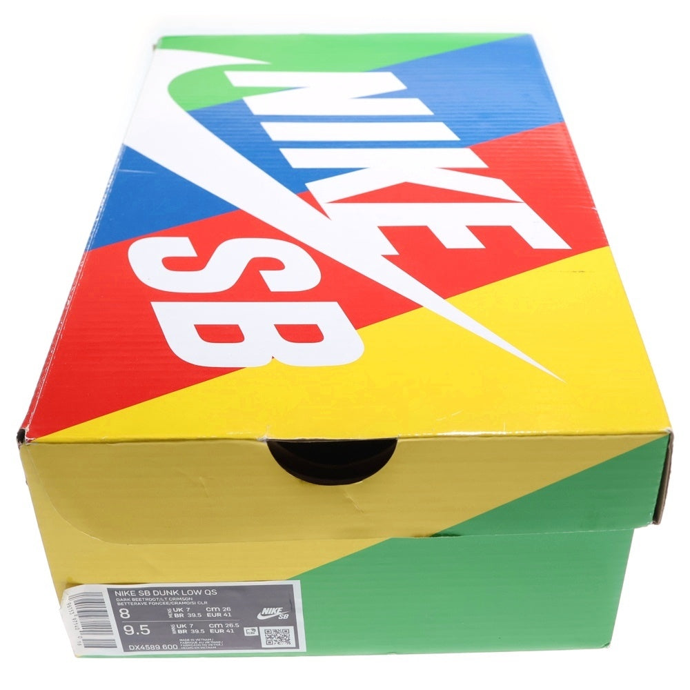 NIKE SB(ナイキエスビー) ×SKATE LIKE A GIRL SB DUNK LOW PRO DARK BEETROOT スケートライク ア ガール SBダンク プロ ダーク ビートルート ローカットスニーカー US8/26cm DX4589-600