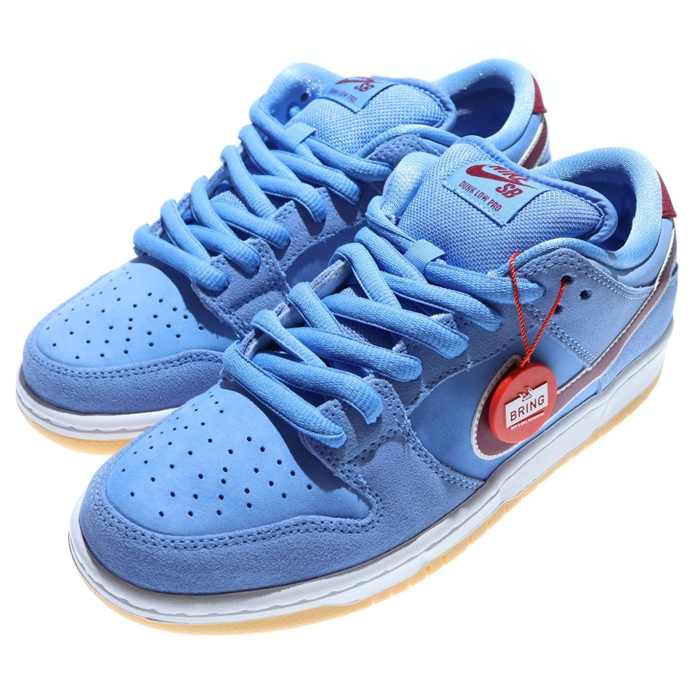 NIKE SB(ナイキエスビー) DUNK LOW PRM PHILADELPHIA PHILLIES ダンク プレミアム フィラデルフィア フィリーズ ローカットスニーカー ブルー US7.5/25.5cm DQ4040-400