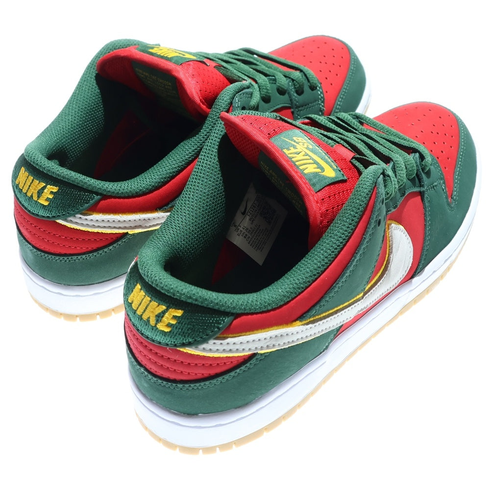 NIKE SB(ナイキエスビー) DUNK LOW SEATTLE SUPERSONICS ダンク シアトル スーパーソニックス ローカットスニーカー レッド/グリーン US8/26cm FZ1287-300