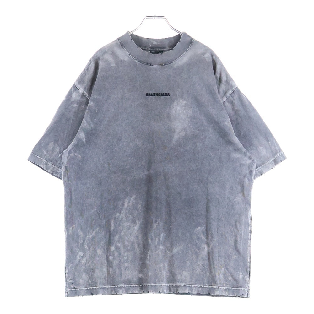 BALENCIAGA(バレンシアガ) Medium Fit T-Shirt ミディアムフィットTシャツ クルーネック 半袖/カットソー ブラック 764235 TRVI8