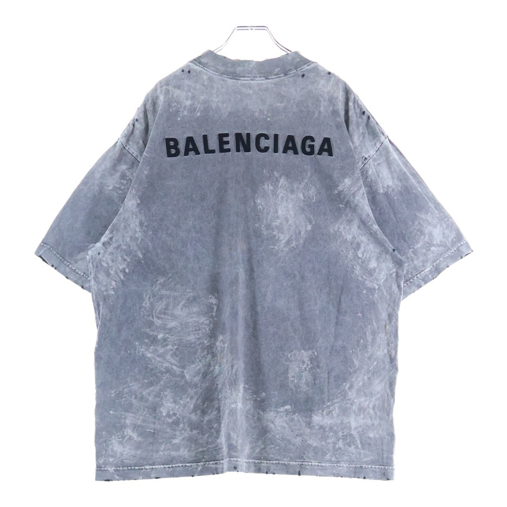 BALENCIAGA(バレンシアガ) Medium Fit T-Shirt ミディアムフィットTシャツ クルーネック 半袖/カットソー ブラック 764235 TRVI8
