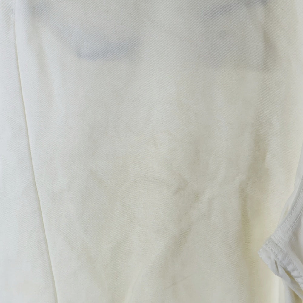 BALENCIAGA(バレンシアガ) Baggy Pants in dirty white ユーズド加工 ボタンフライ バギーパンツ ワイドパンツ ホワイト 824299 TSW68