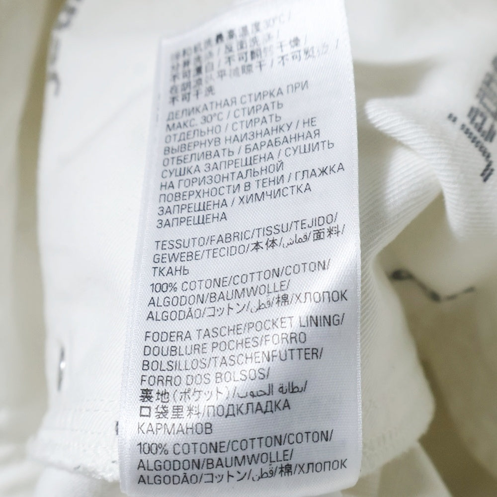 BALENCIAGA(バレンシアガ) Baggy Pants in dirty white ユーズド加工 ボタンフライ バギーパンツ ワイドパンツ ホワイト 824299 TSW68