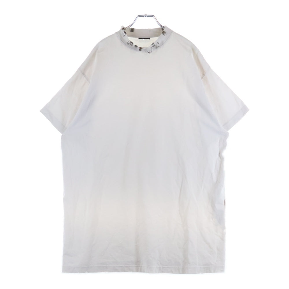 BALENCIAGA(バレンシアガ) Pierced T-shirt Oversized ピアス Tシャツ オーバーサイズ クルーネック半袖カットソー ホワイト 761460 TPVD4