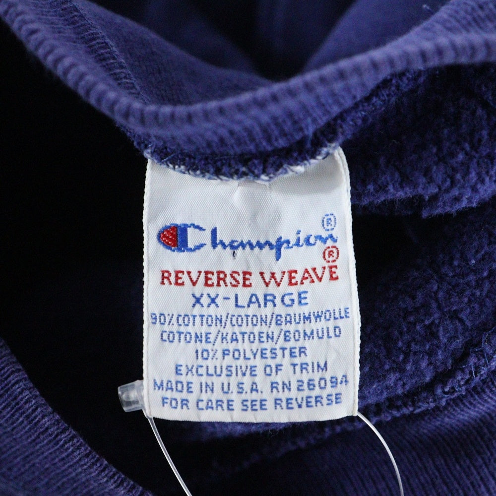 CHAMPION(チャンピオン) 90s 刺繍トリコタグ 目あり パープル スウェット トレーナー