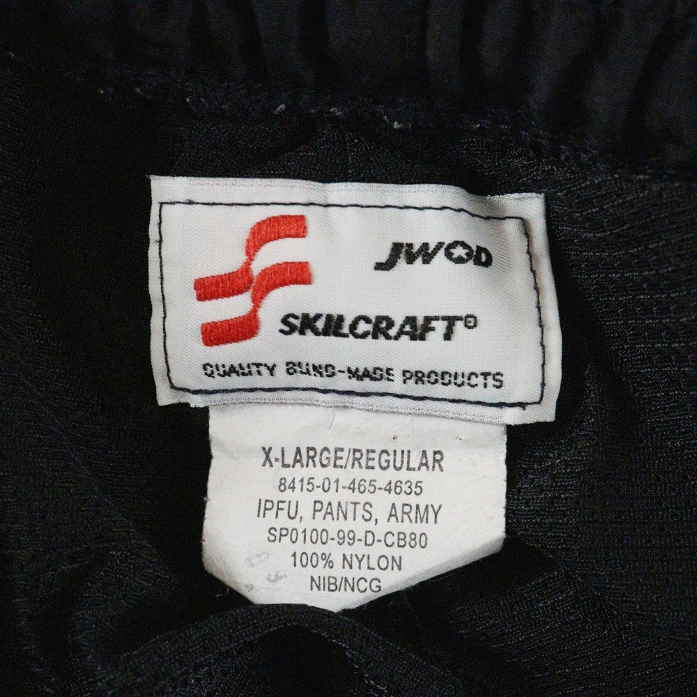 NO BRAND(ノーブランド) US.ARMY IPFU ナイロンパンツ XL-R トレーニングパンツ ブラック 8415-01-465-4635