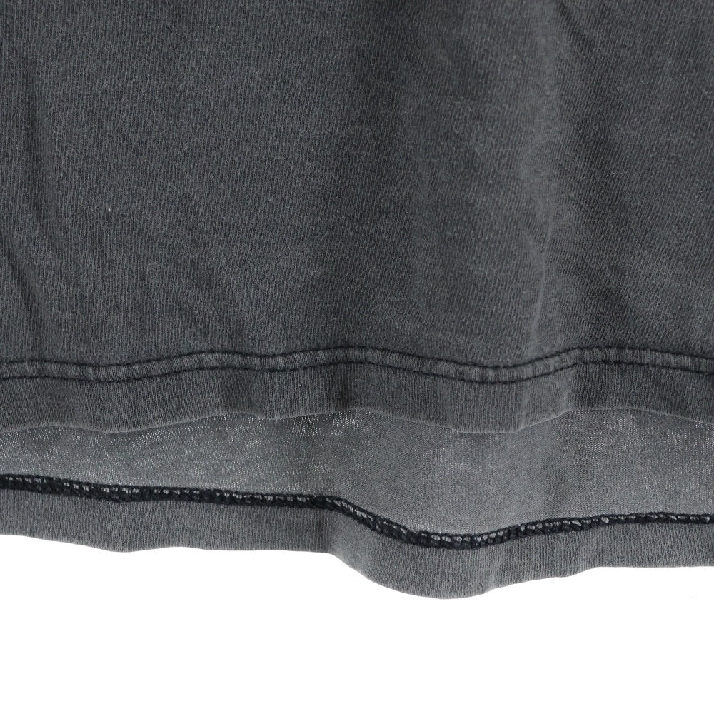 VINTAGE(ヴィンテージ) 90s METALLIOCA NINJA STAR 両面プリント 半袖 クルーネック Tシャツ ピンホール フェード グレー