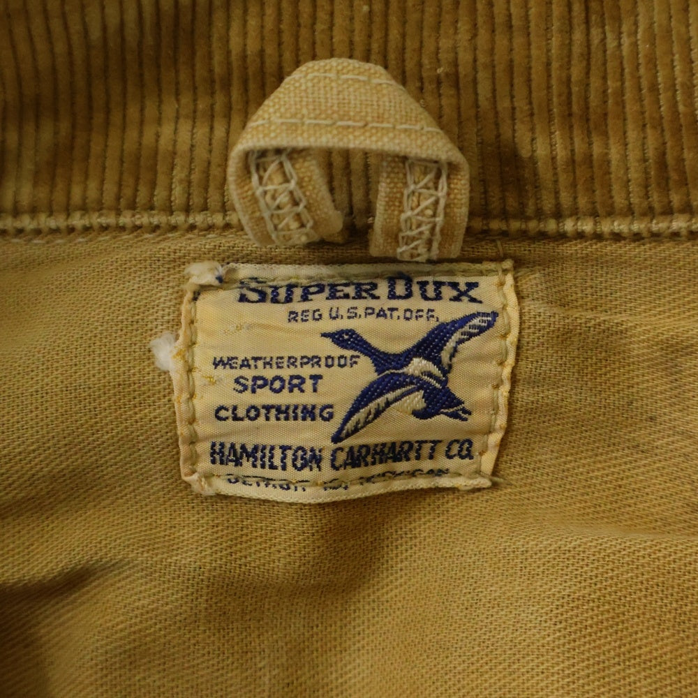 VINTAGE(ヴィンテージ) 50s SUPER DUX HAMILTON CRHARTT CO. HUNTING JACKET スーパーダックス ハミルトン カーハート ハンティング ジャケット キャメル