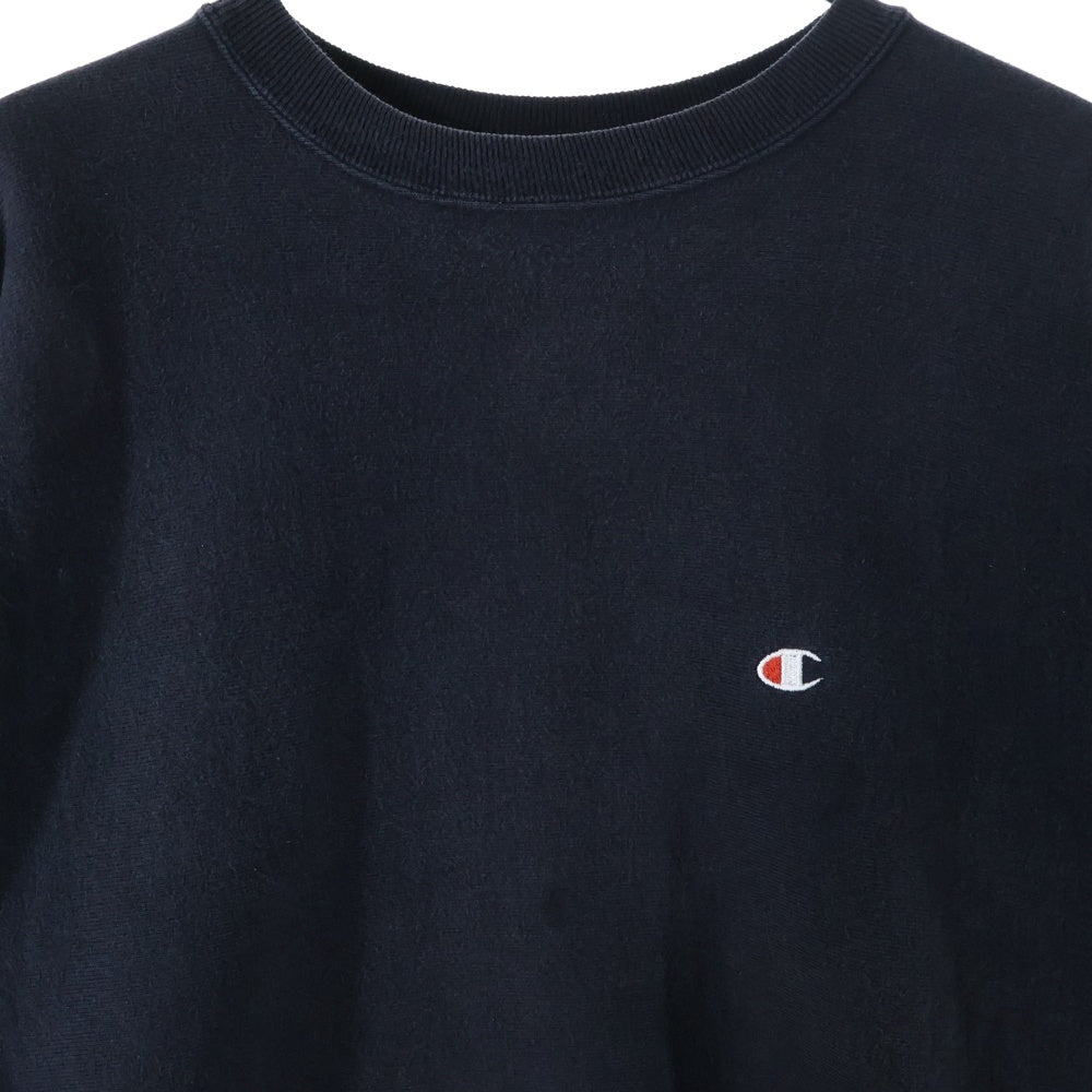 CHAMPION(チャンピオン) 90s 刺繍トリコタグ リバースウィーブ スウェット トレーナー 目あり ブラック