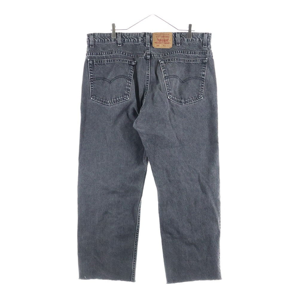 Levi's(リーバイス) 90s 505 先染め ブラックデニム ジーンズ テーパード バギー カットオフ ブラック