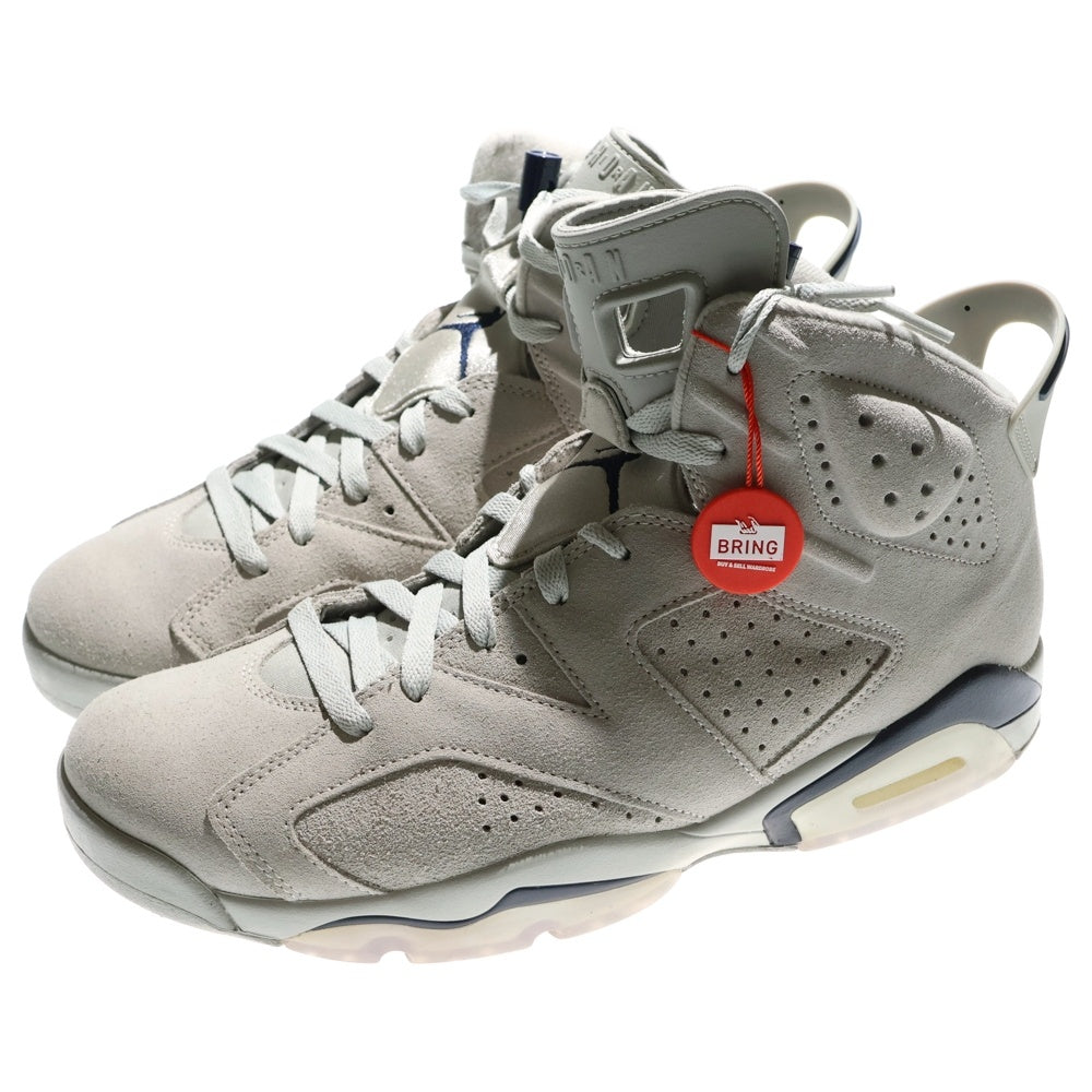 NIKE(ナイキ) AIR JORDAN 6 MAGNET AND COLLEGE NAVY エアジョーダン6 マグネットアンドカレッジネイビー ハイカットスニーカー CT8529-012 グレー US11/29.0cm