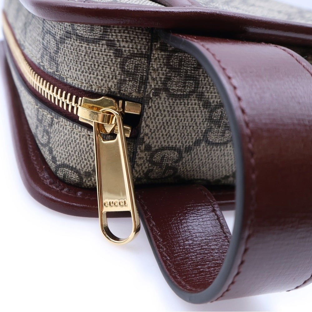 GUCCI(グッチ) GGスプリームキャンバス クラッチバッグ セカンドバッグ ベージュ/ボルドー 625764 1147