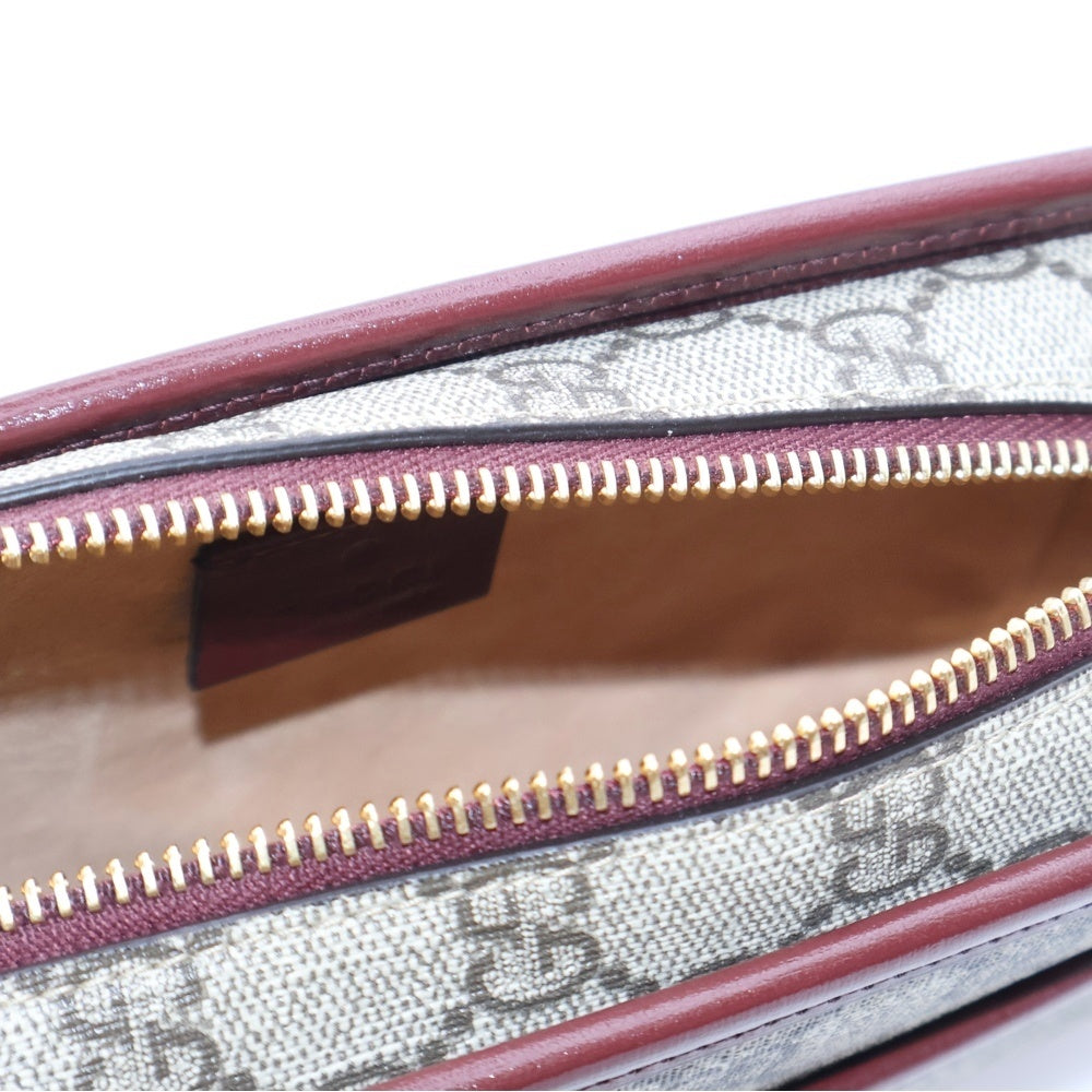 GUCCI(グッチ) GGスプリームキャンバス クラッチバッグ セカンドバッグ ベージュ/ボルドー 625764 1147