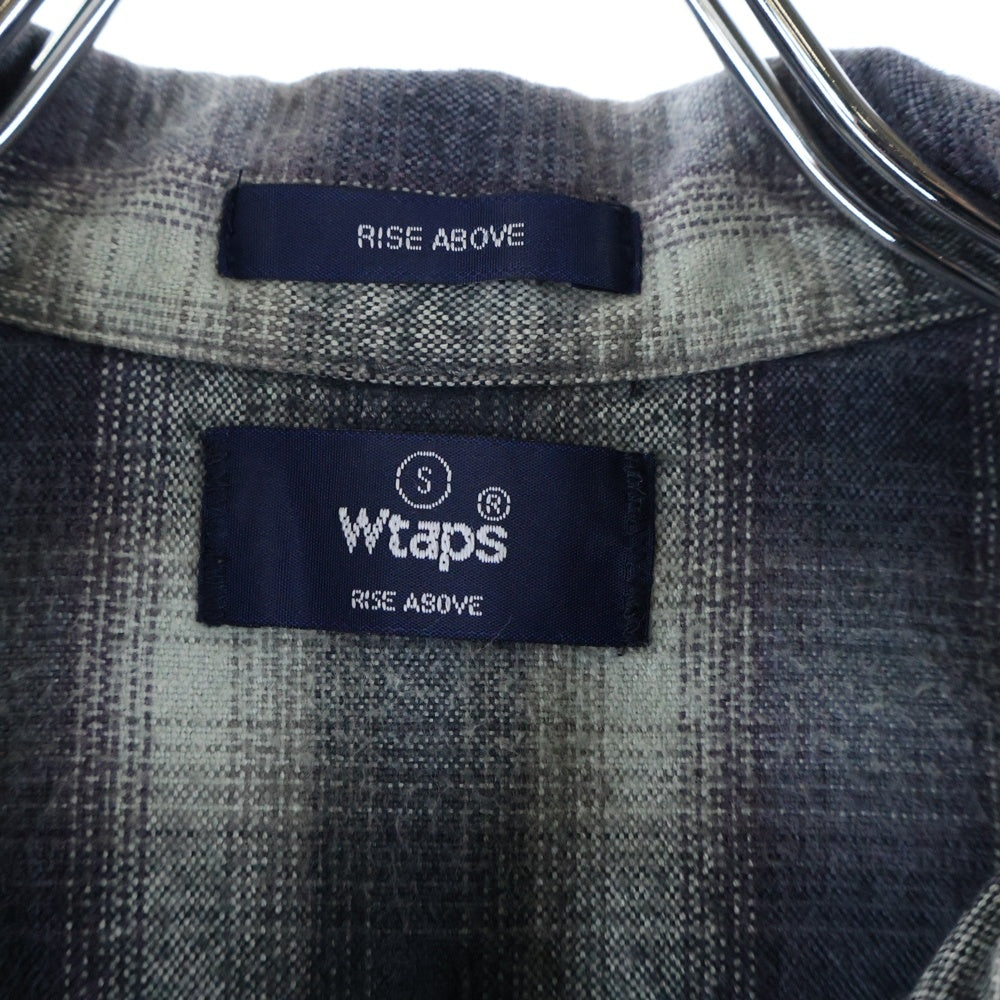 WTAPS(ダブルタップス) ROKUDENASHI 長袖シャツ ネルシャツ チェック グレー 102GWDT-SHM03