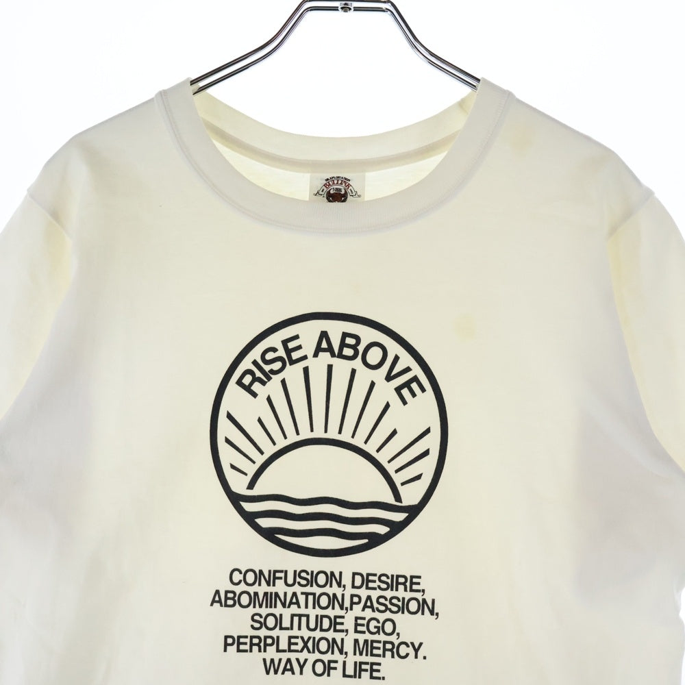 WTAPS(ダブルタップス) ×BULLINK RISE ABOVE プリント 半袖 クルーネック Tシャツ ホワイト
