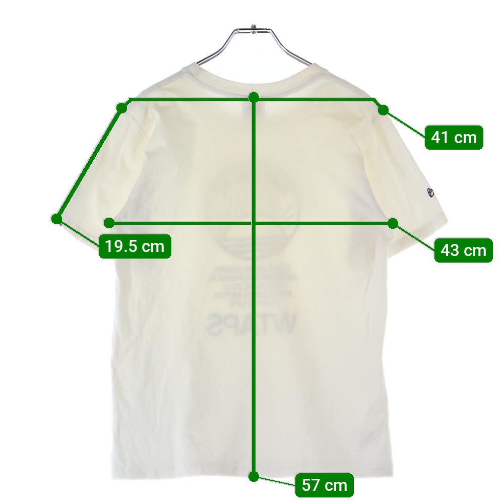 WTAPS(ダブルタップス) ×BULLINK RISE ABOVE プリント 半袖 クルーネック Tシャツ ホワイト