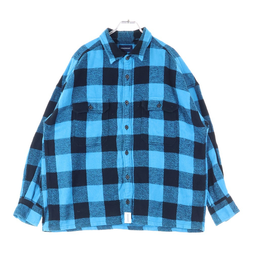 RRL ダークブルー チェック柄 長袖シャツ ダブルアールエル RRL Ralph Lauren 25th Year Anniversary オンブレ