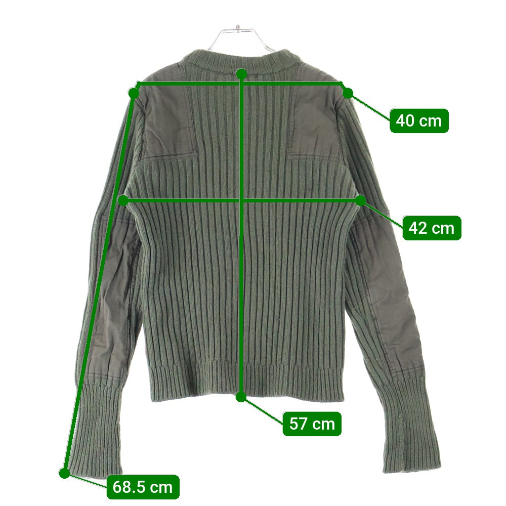 WTAPS(ダブルタップス) 14AW 142MADT-KNM02 YOUTHFUL DAYZ COMMANDER SEWATER WOOL クルーネック 長袖ニット セーター カーキ