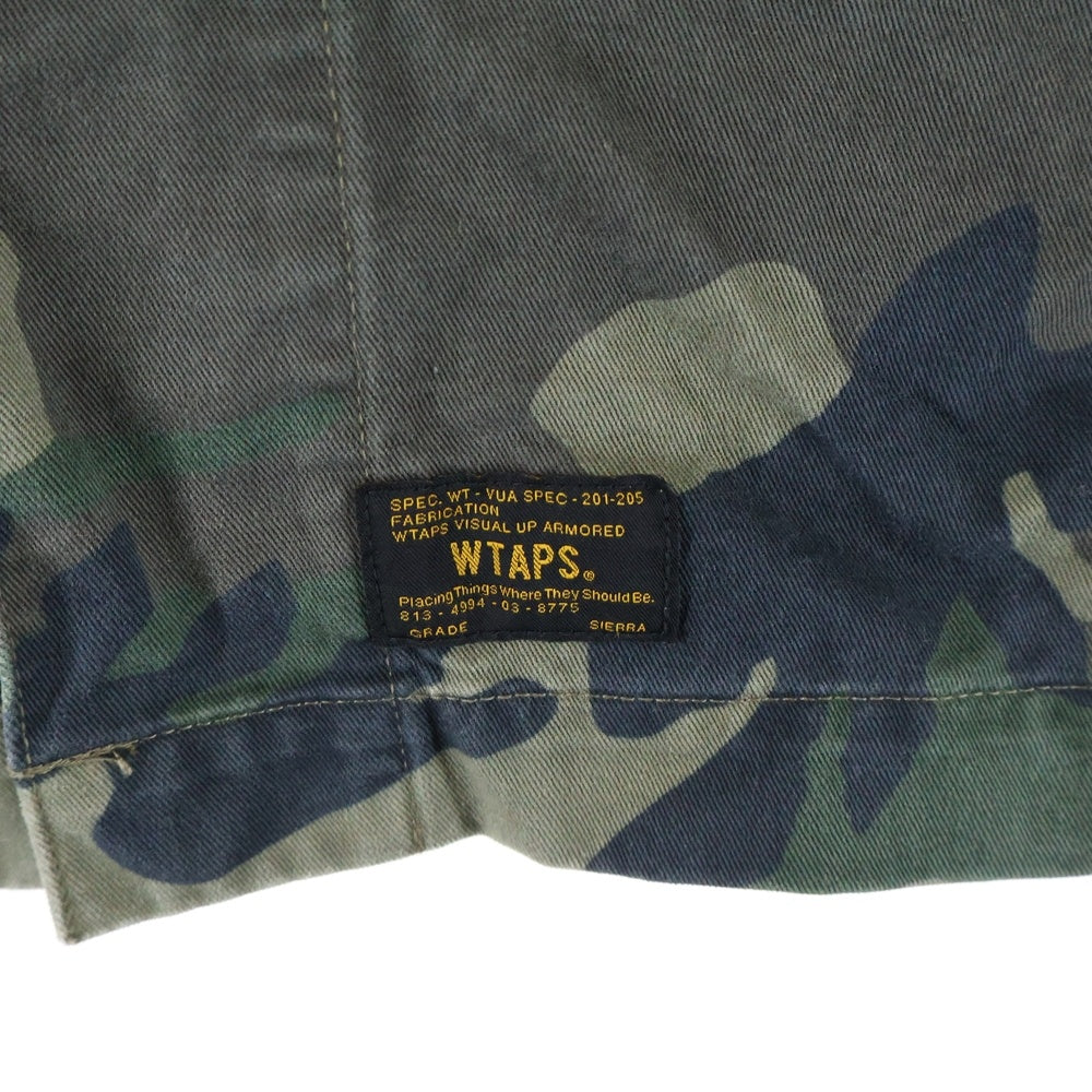 WTAPS(ダブルタップス) 16AW 162LTDT-SHM02 HBT LS 02 SHIRT ミリタリーカモフラ長袖シャツジャケット カーキ