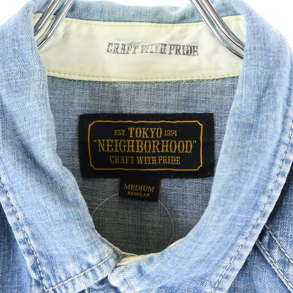 NEIGHBORHOOD(ネイバーフッド) 16AW RAWHIDE/C-SHIRT.LS 162NYNH-SHM01 デニムウエスタンシャツ 長袖シャツ インディゴ 162NYNH-SHM01
