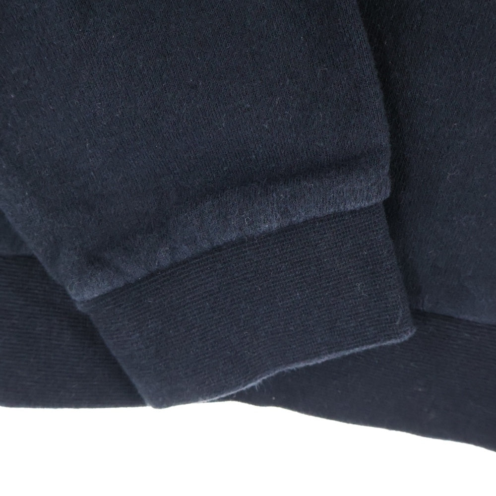 WTAPS(ダブルタップス) フロントロゴフェルト クルーネック 長袖スウェット ブラック