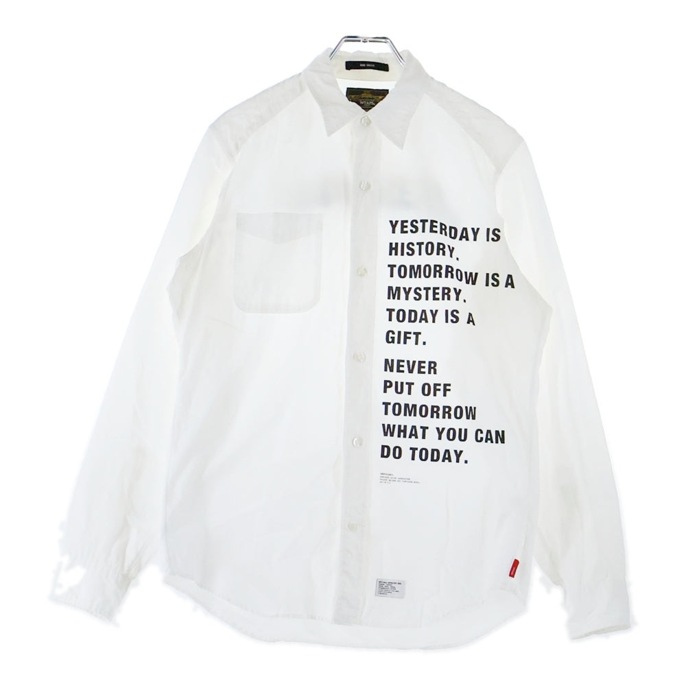 WTAPS(ダブルタップス) FURRIES LS SHIRTS 両面プリント 長袖シャツ