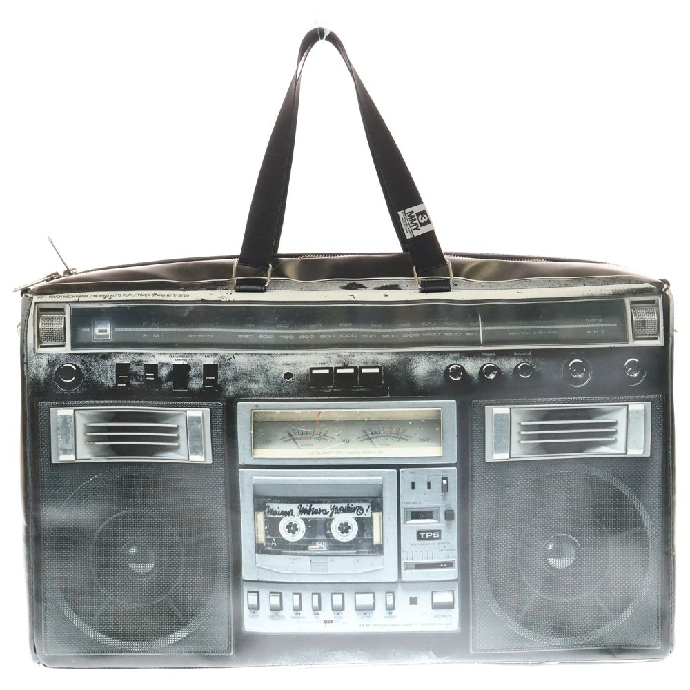 MAISON MIHARAYASUHIRO(メゾンミハラヤスヒロ) 24SS ×TALKING ABOUT THE ABSTRACTION Boombox Shoulder Bag ショルダーバッグ ブラック