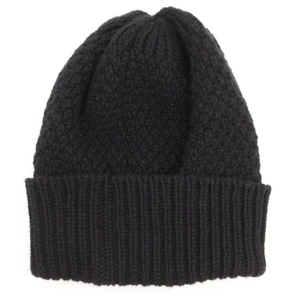 CHANEL(シャネル) ココマーク フロントロゴ ビーニー ニットキャップ ブラック