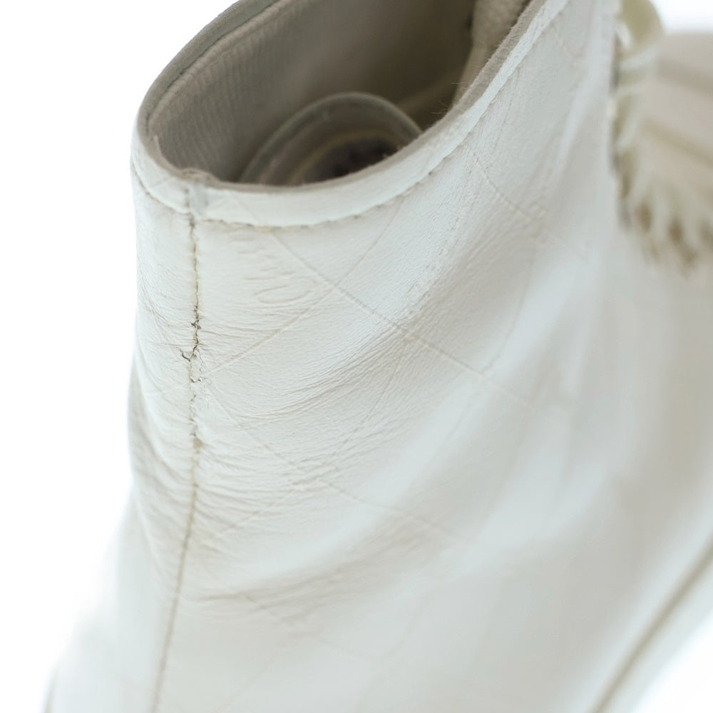 CHANEL(シャネル) レースアップ ハイカットスニーカー ホワイト G46369