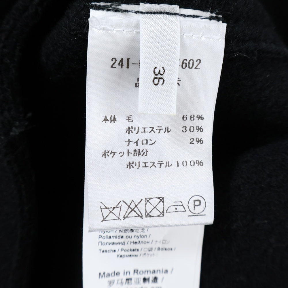 N21 numero ventuno(ヌメロ ヴェントゥーノ) ウール ボタンジャケット ブラック 24I-0031-4602