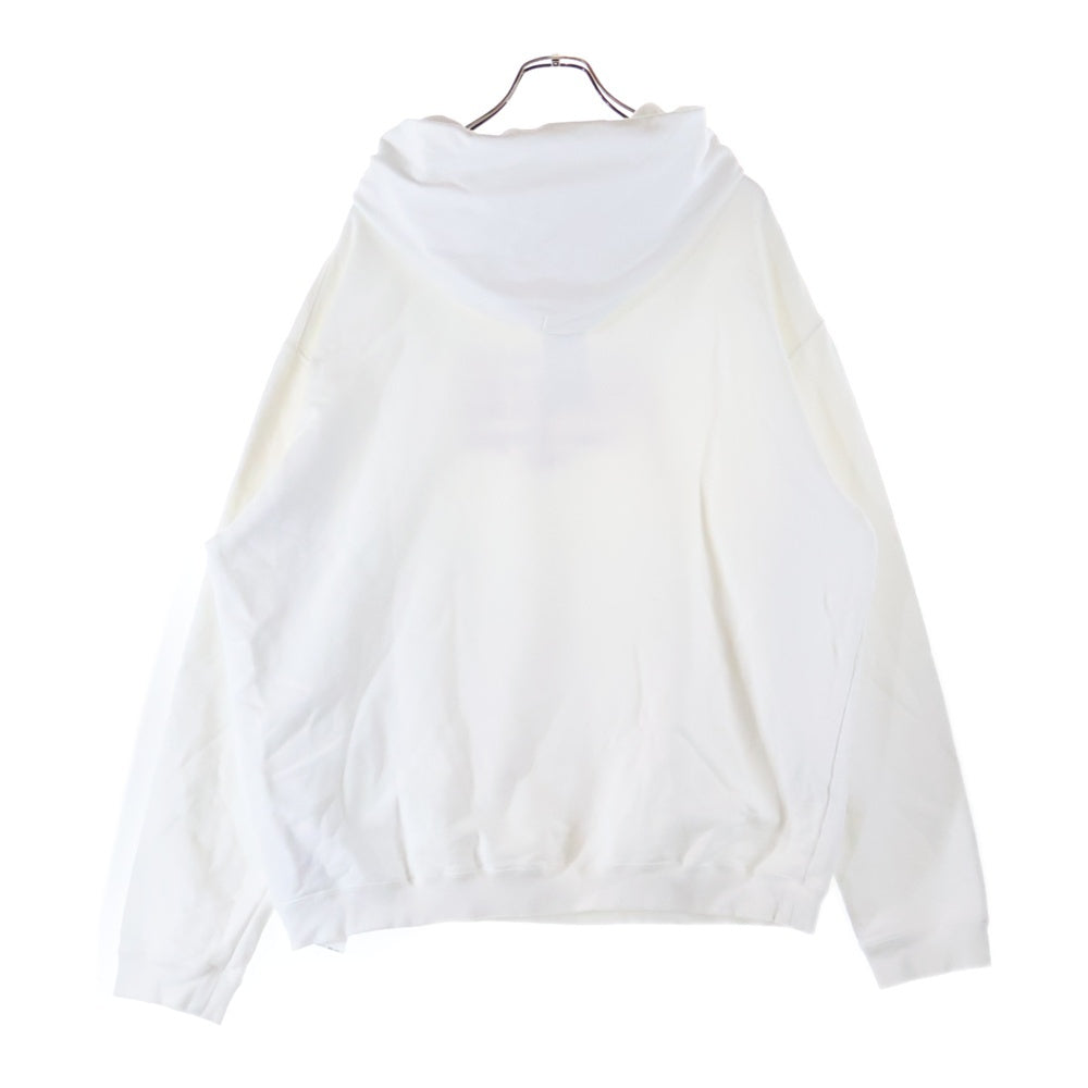 Maison Margiela 1(メゾンマルジェラ) 21SS 10ライン カレンダーロゴ 刺繍 プルオーバー パーカー S50GU0163 ホワイト