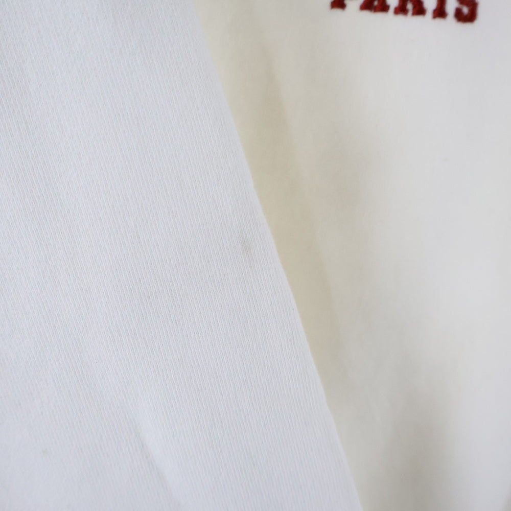 Maison Margiela 1(メゾンマルジェラ) 21SS 10ライン カレンダーロゴ 刺繍 プルオーバー パーカー S50GU0163 ホワイト