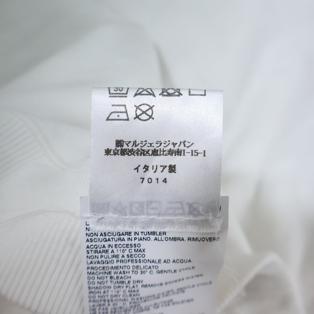 Maison Margiela 1(メゾンマルジェラ) 21SS 10ライン カレンダーロゴ 刺繍 プルオーバー パーカー S50GU0163 ホワイト