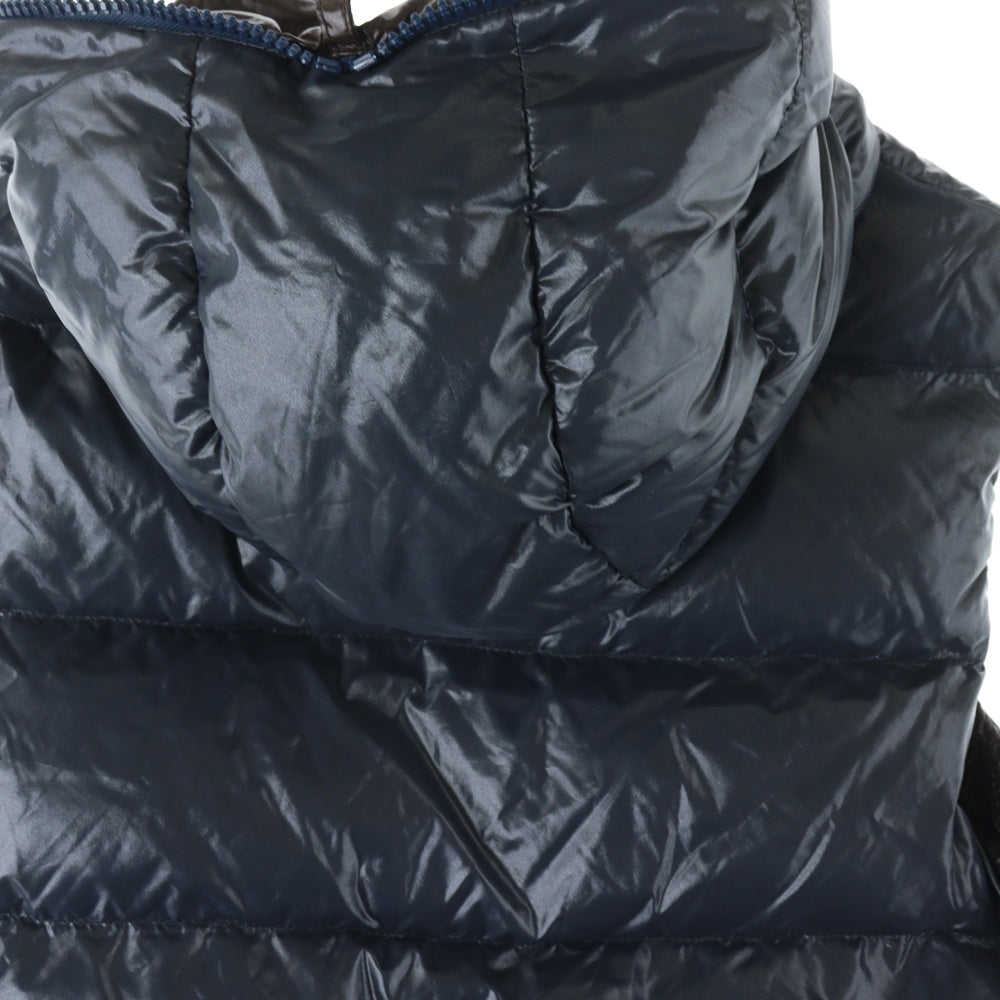 DUVETICA(デュベティカ) フルジップ フード付き ナイロン ダウンベスト グレー