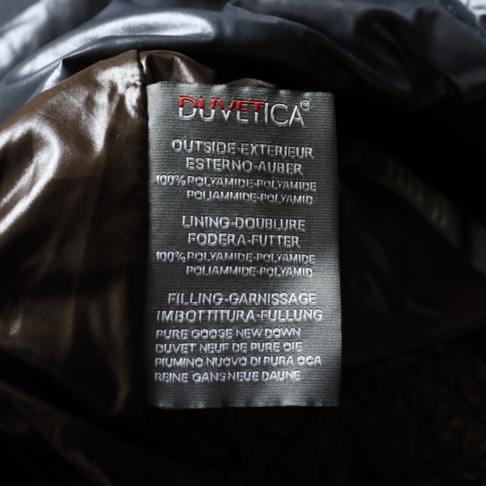 DUVETICA(デュベティカ) フルジップ フード付き ナイロン ダウンベスト グレー