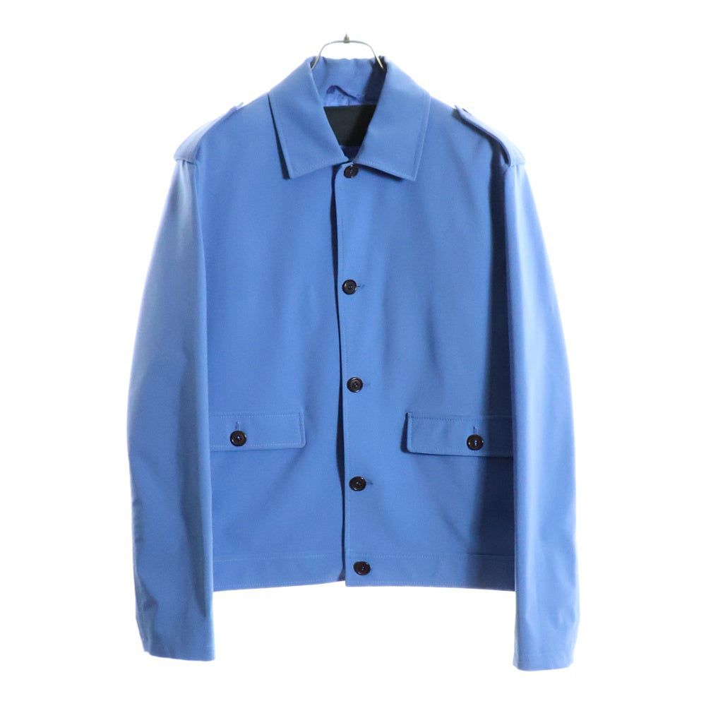 PRADA(プラダ) 90s ボックスシャツ エポーレット シャツジャケット ブルー